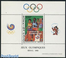 Burkina Faso 1988 Olympic Games Seoul S/s, Mint NH, Sport - Athletics - Olympic Games - Athletics