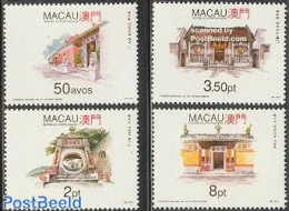 Macao 1993 Temples 4v, Mint NH, Religion - Cloisters & Abbeys - Unused Stamps