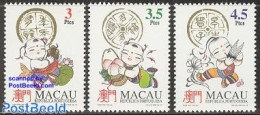 Macao 1994 Fortune Symbols 3v, Mint NH, Various - Folklore - Ungebraucht