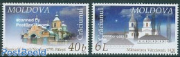 Moldova 2005 Christmas 2v, Mint NH, Religion - Christmas - Churches, Temples, Mosques, Synagogues - Kerstmis