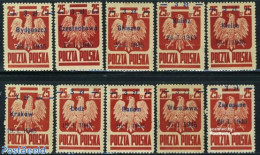 Poland 1945 Liberation 10v, Mint NH - Unused Stamps