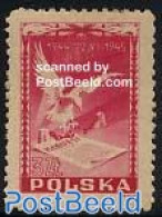 Poland 1945 Juli Manifest 1v, Mint NH, Nature - Birds Of Prey - Neufs
