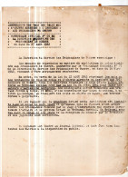 Communiqué Officiel N: 99 Repression Des Vols Des   Colis Aux Prisonniers De Guerre ... En Date Du 27  Aout  1942 - Wetten & Decreten