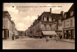 18 - ST-AMAND-MONTROND - PLACE MUTIN ET RUE BENJAMIN CONSTANT - CAFE DE LA RENAISSANCE - Saint-Amand-Montrond