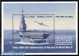 Sierra Leone 1995 HMS Indomitable S/s, Mint NH, History - Transport - World War II - Ships And Boats - WO2