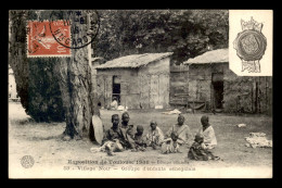 31 - TOULOUSE - EXPOSITION DE 1908 - VILLAGE NOIR - GROUPE D'ENFANTS SENEGALAIS - Toulouse