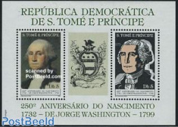 Sao Tome/Principe 1982 George Washington S/s, Mint NH, History - Politicians - Sao Tomé E Principe