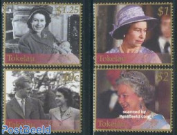 Tokelau Islands 2002 Golden Jubilee 4v, Mint NH, History - Kings & Queens (Royalty) - Familles Royales