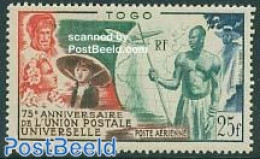 Togo 1949 75 Years UPU 1v, Mint NH, Transport - U.P.U. - Aircraft & Aviation - U.P.U.