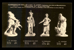 54 - TOUL - FAIENCERIE G. AUBRY - GROUPE DE STATUETTES - Toul