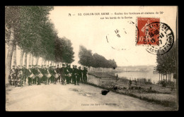 71 - CHALON-SUR-SAONE - ECOLES DES TAMBOURS ET CLAIRONS DU 56E SUR LES BORDS DE LA GENISE - Chalon Sur Saone