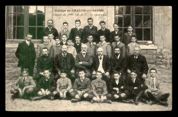 71 - CHALON-SUR-SAONE - LE COLLEGE - LES ELEVES ET LES PROFESSEURS DES CLASSES DE 3EME 1910-1911 - Chalon Sur Saone