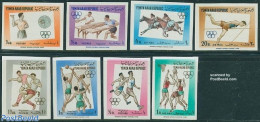 Yemen, Arab Republic 1964 Sports 8v Imperforated, Mint NH, Nature - Sport - Horses - Athletics - Basketball - Olympic .. - Athlétisme