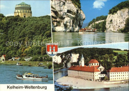72482687 Weltenburg Kelheim Befreiungshalle Donaudurchbruch Kloster Weltenburg W - Kelheim