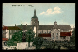 71 - MONTCENIS - L'EGLISE - CARTE COLORISEE - Other & Unclassified