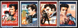 Central Africa 1993 Elvis Presley 4v, Mint NH, Performance Art - Elvis Presley - Music - Popular Music - Elvis Presley