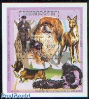 Central Africa 1998 Dogs S/s, Mint NH, Nature - Dogs - Zentralafrik. Republik