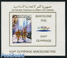 Comoros 1988 Olympic Games S/s Imperforated, Mint NH, Sport - Athletics - Olympic Games - Athletics