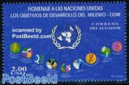 Ecuador 2006 UN Goals 1v, Mint NH, Health - History - Nature - Health - United Nations - Environment - Milieubescherming & Klimaat