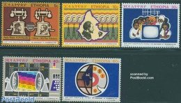 Ethiopia 1971 Telecommunication 5v, Mint NH, Science - Telecommunication - Telephones - Telecom
