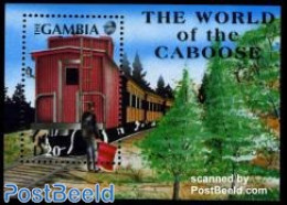 Gambia 1991 Train Wagon S/s, Pennsylvania R.R., Mint NH, Transport - Railways - Treni