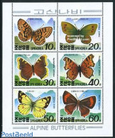 Korea, North 1991 Butterflies 6v M/s, Mint NH, Nature - Butterflies - Corea Del Norte