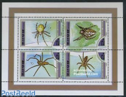 Korea, North 2000 Spiders 4v M/s, Mint NH, Nature - Insects - Corea Del Norte
