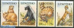 Lesotho 1988 Mammals 4v, Mint NH, Nature - Animals (others & Mixed) - Lesotho (1966-...)