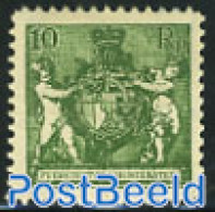 Liechtenstein 1924 Definitive 1v (perf. 11.5), Mint NH, History - Coat Of Arms - Unused Stamps