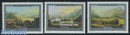 Liechtenstein 2007 J.L. BLeuler, Paintings 3v, Mint NH, Sport - Mountains & Mountain Climbing - Art - Paintings - Ongebruikt