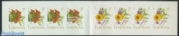 Lithuania 2005 Flowers Booklet (with 4 Sets), Mint NH, Nature - Flowers & Plants - Stamp Booklets - Zonder Classificatie