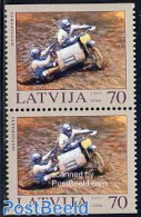 Latvia 2003 Motor Sports Booklet Pair, Mint NH, Sport - Transport - Sport (other And Mixed) - Motorcycles - Motorbikes