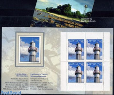 Latvia 2006 Mersraga Lighthouse Booklet, Mint NH, Various - Stamp Booklets - Lighthouses & Safety At Sea - Maps - Zonder Classificatie