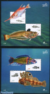 Portugal 2006 Fish From Portuguese Coast 2 S/s, Mint NH, Nature - Animals (others & Mixed) - Fish - Nuevos