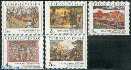 Czechoslovkia 1984 Paintings 5v, Mint NH, Art - Paintings - Other & Unclassified