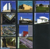 Portugal 2006 Contemporary Architecture 10v, Mint NH, Nature - Trees & Forests - Art - Architecture - Modern Architect.. - Nuevos