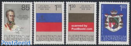 Liechtenstein 2006 200 Years Liechtenstein 4v, Mint NH, History - Coat Of Arms - Flags - Art - Handwriting And Autogra.. - Nuevos