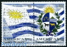 Uruguay 2010 UPAEP 2v [:], Mint NH, History - Nature - Performance Art - Coat Of Arms - Flags - Cattle - Horses - Musi.. - Musique