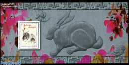 France 2011 Year Of The Rabbit S/s, Mint NH, Nature - Various - Animals (others & Mixed) - Rabbits / Hares - New Year - Nuovi