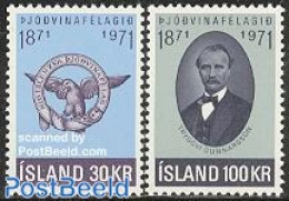 Iceland 1971 Patriottic Association 2v, Mint NH, Nature - Birds - Nuevos