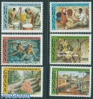 Ghana 1992 December Revolution 6v, Mint NH, Nature - Science - Various - Water, Dams & Falls - Mining - Agriculture - Agricultura