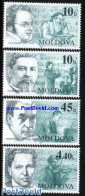 Moldova 1997 Composers 4v, Mint NH, Performance Art - Music - Staves - Musica
