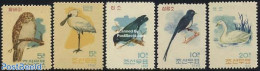 Korea, North 1962 Birds 5v, Mint NH, Nature - Birds - Owls - Swans - Corea Del Norte