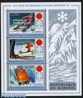 Burundi 1972 Olympic Winter Games S/s, Mint NH, Sport - (Bob) Sleigh Sports - Olympic Winter Games - Skiing - Inverno