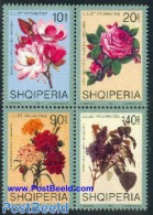 Albania 2001 Flowers 4v [+], Mint NH, Nature - Flowers & Plants - Albanië