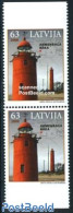 Latvia 2008 Lighthouses Booklet Pair, Mint NH, Various - Lighthouses & Safety At Sea - Vuurtorens