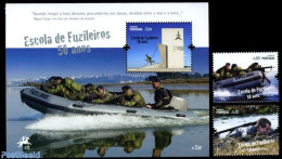 Portugal 2011 Infantery School 2v+s/s, Mint NH, History - Science - Transport - Militarism - Education - Ships And Boats - Nuevos