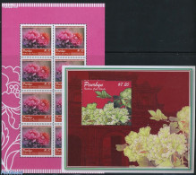 Penrhyn 2011 Peonies 2 S/s, Mint NH, Nature - Flowers & Plants - Penrhyn