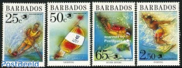 Barbados 1989 World Stamp Expo 4v, Mint NH, Nature - Sport - Various - Fish - Diving - Sailing - Sport (other And Mixe.. - Peces
