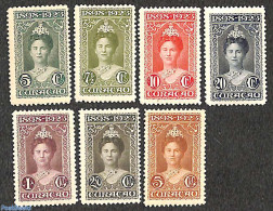 Netherlands Antilles 1923 Silver Jubilee 7v, Unused (hinged), History - Kings & Queens (Royalty) - Familles Royales